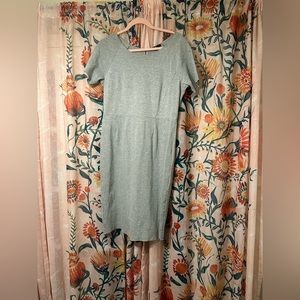 Short-sleeved, gray sweatshirt dress from H&M